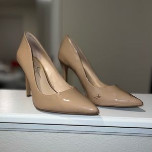 Jessica Simpson Nude Patent Pumps